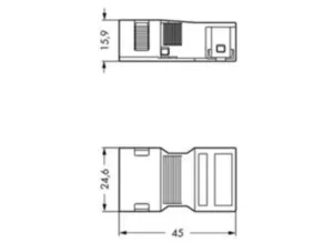 Корпус для компенсатора натяжения WAGO 770-502/041-000, (1 шт)