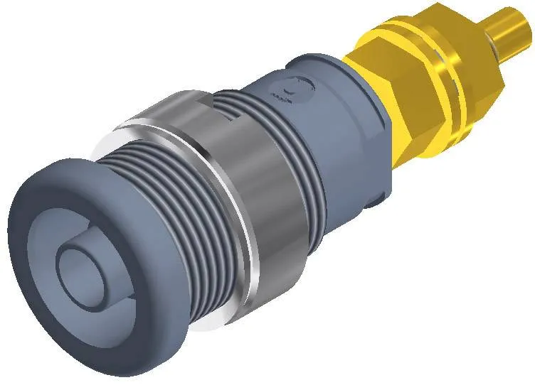 972354106, SKS-HIRSCHMANN SEB 2600 G M4 - Лабораторное гнездо, Ø-контакта: 4 мм, серый : 1 шт.