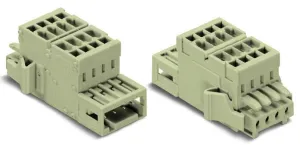 Комбинированный разъем WAGO 734-370/037-000, 10 pin, 0.08мм²-1.5мм², 10А, CS: 3.5мм, (1 шт)