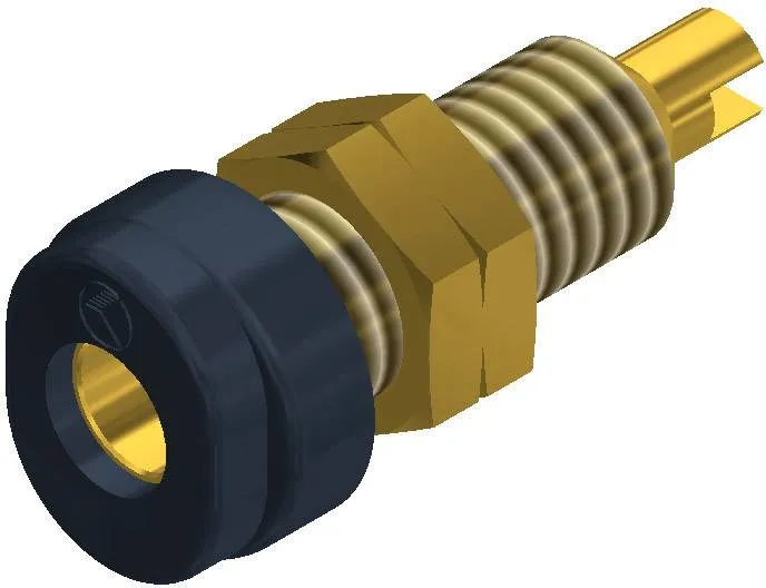 930175700, SKS-HIRSCHMANN BUG 10 Au - Лабораторное гнездо, Ø-контакта: 4 мм, черный : 1 шт.