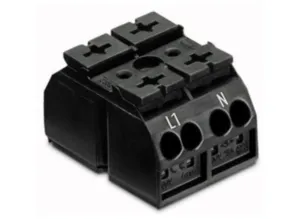 Клеммная колодка WAGO 862-1532/999-950, 2 pin, 0.5мм²-4.0мм², 440В, 28А, CS: 12мм, (1 шт)