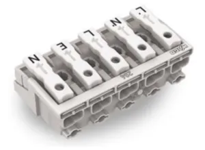 Клемма подключения к сети WAGO 294-5095/5027-000, 5 pin, 0.5мм²-2.5мм², 24А, (1 шт)