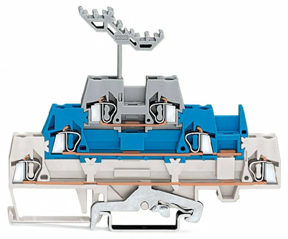 Трехуровневая клемма WAGO 280-558, 6 pin, 0.08мм² - 2.50мм², 500В, 20А, (40 шт)