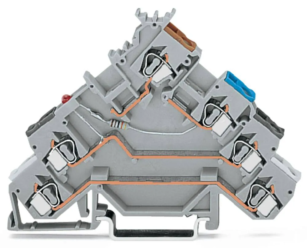 Клемма бесконтактного переключателя WAGO 280-580/281-434, 7 pin, 0.08мм² - 2.50мм², 24В, 20А, конф: L, (50 шт)