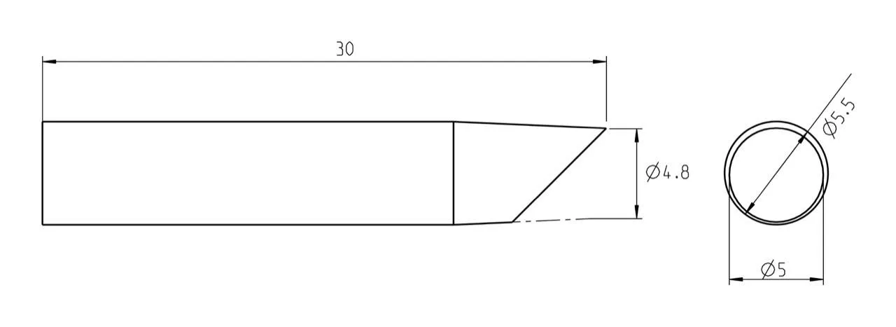 Паяльное жало Weller T0050105799 RTU 050 B MS