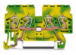 Клеммная колодка заземления WAGO 870-837, 1 pin, 0.08мм²-2.5мм², 500В, 24А, (1 шт)