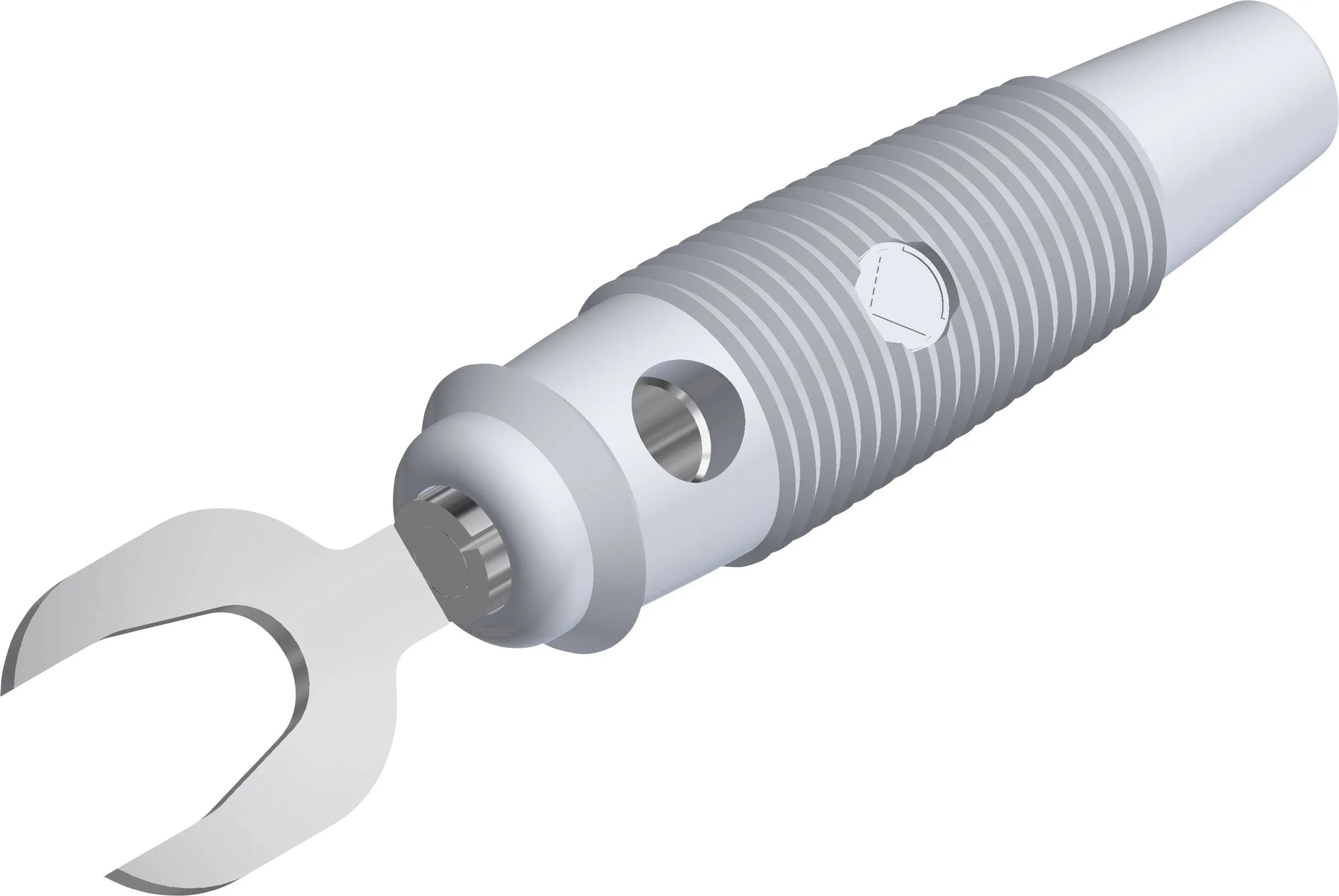 Jack разъем SKS Hirschmann 930585107, KB 3, 2.50мм², 30В, 30А, частично изолированный, белый, (1 шт)