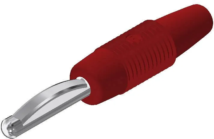 930046101, SKS-HIRSCHMANN VON 20 - Банановый штекер, Ø-контакта: 4 мм, красный : 1 шт.