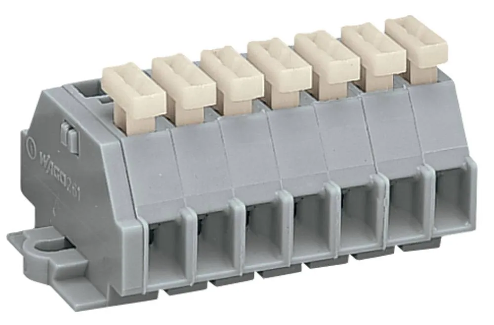 Клеммная колодка WAGO 261-107/331-000, 14 pin, 0.08мм² - 2.50мм², 500В, 24А, конф: L, (50 шт)