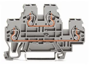 Клеммная колодка WAGO 870-501, 2 pin, 0.08мм²-2.5мм², 500В, 24А, (1 шт)