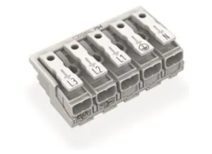 Клемма подключения к сети WAGO 294-5095/5026-000, 5 pin, 0.5мм²-2.5мм², 24А, (1 шт)