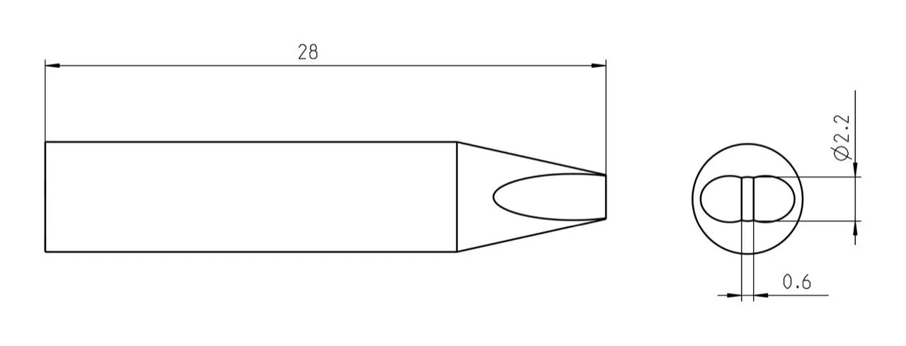 Паяльное жало Weller T0050105999 RTU 022 S MS