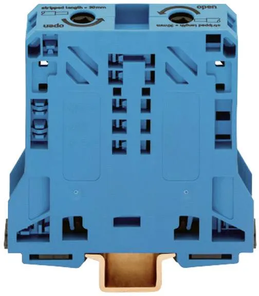 Клемма WAGO 285-154, 2 pin, 10мм² - 50мм², 1000В, 150А, конф: N, (1 шт)