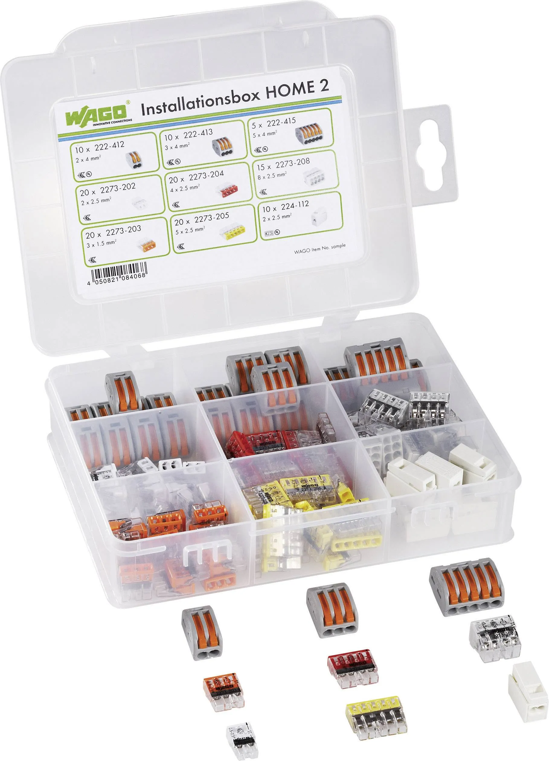 Соеденительня клемма (набор) WAGO 887-001/2011-1300, 1.5мм² - 4мм², (125 часть)