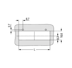 Защелкивающаяся рамка WAGO 831-303, (1 шт)