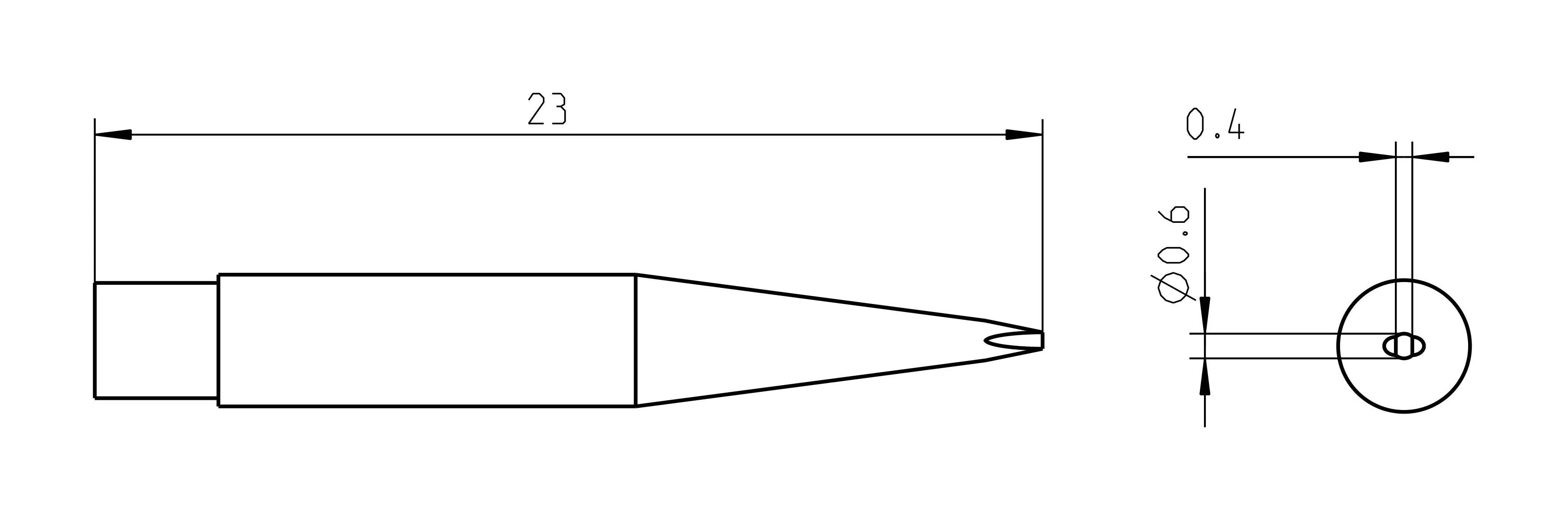 Паяльное жало Weller T0050108399 RTMS 006 S MS