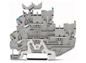 Двухуровневая клемма WAGO 2022-2227, 2 pin, 0.25мм²-4.0мм², 690В, 24А, (1 шт)