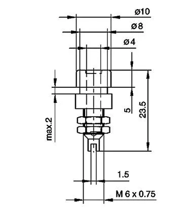 930176107, SKS-HIRSCHMANN BIL 20 - Лабораторное гнездо, Ø-контакта: 4 мм, белый : 1 шт.