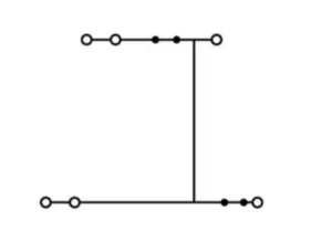 Двухуровневый клеммный блок WAGO 870-538, 2 pin, 0.08мм²-2.5мм², 500В, 24А, (1 шт)