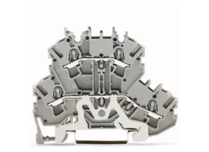 Двухуровневый клеммный блок WAGO 2002-2228, 2 pin, 0.25мм²-4.0мм², 500В, 24А, (1 шт)