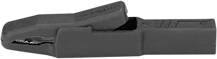 Захват "крокодил" SKS Hirschmann AK 2 B, 300 В, 25 А, 81 мм, черный : 1 шт.