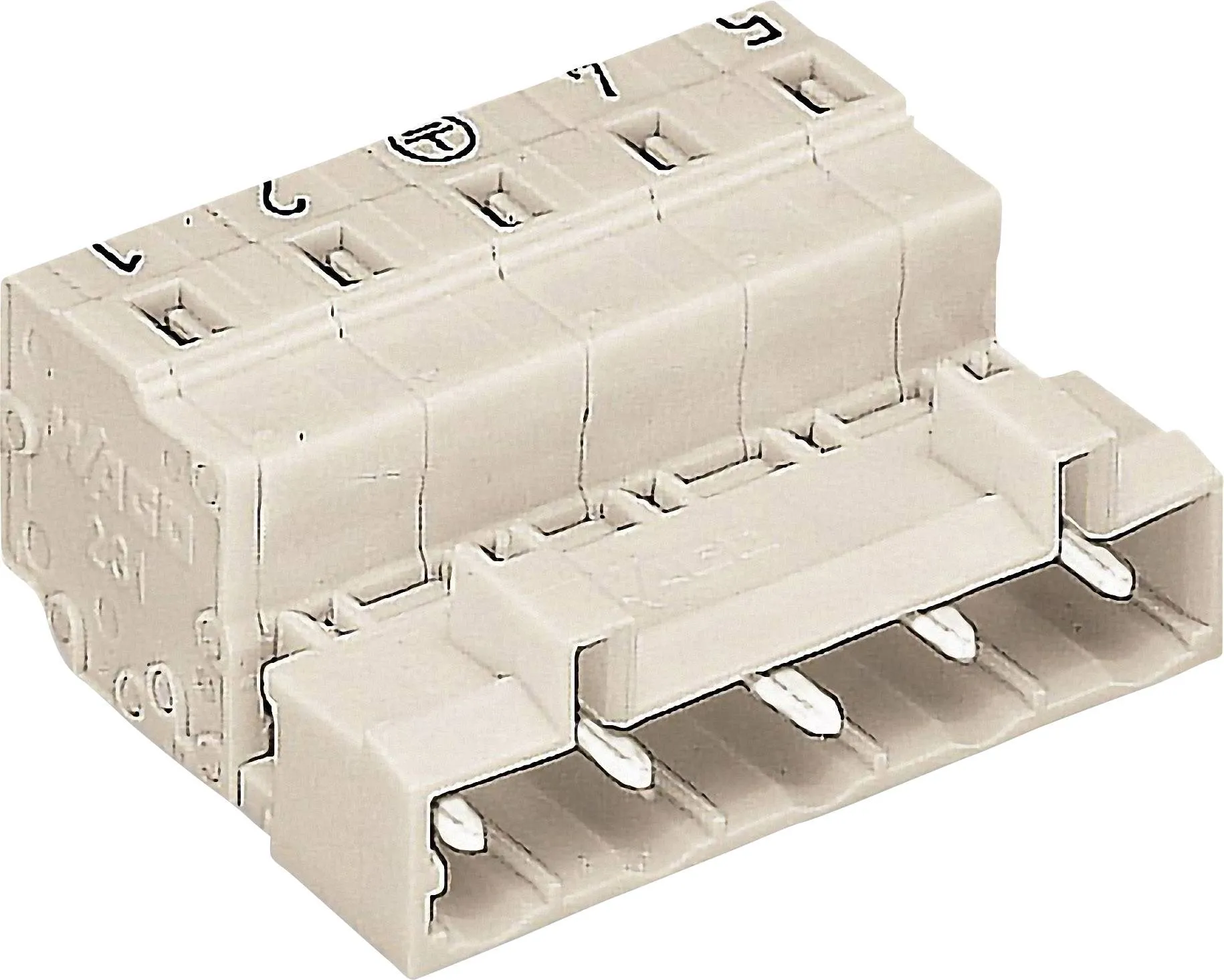 Штекерный разъем для кабеля WAGO 723-603, 3 pin, 0.08мм² - 2.5мм², 630В, 15А, CS: 7.50мм, (1 шт)