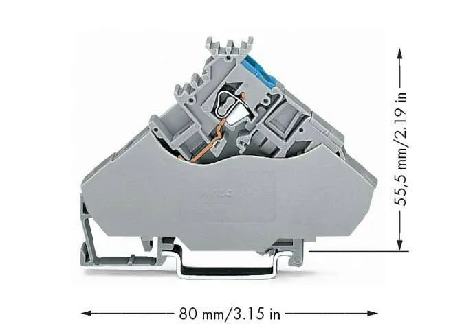 Клемма привода WAGO 280-568, 1 pin, 0.08мм² - 2.50мм², 400В, 20А, конф: L, (20 шт)