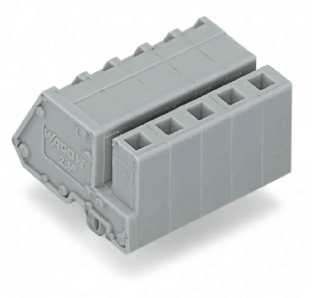 Розетка для подключения кабеля WAGO 731-504/008-000, 4 pin, 0.08мм² - 2.5мм², 300В, 15А, CS: 5мм, (50 шт)