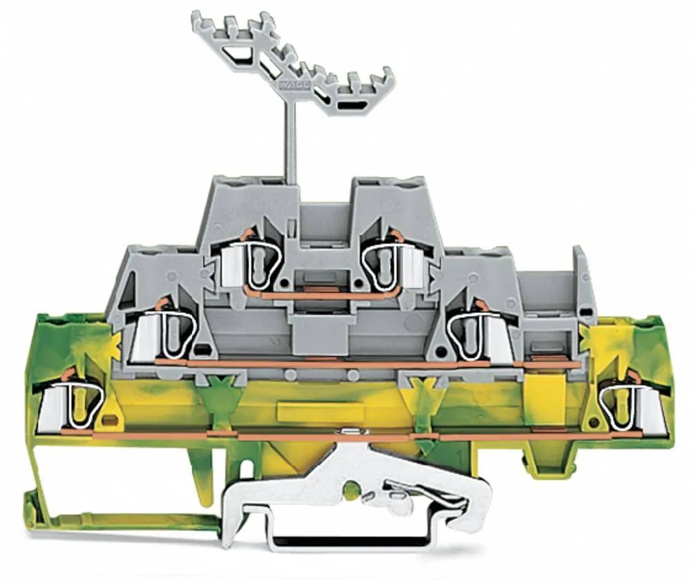 Трехуровневая клемма WAGO 280-557, 6 pin, 0.08мм² - 2.50мм², 500В, 20А, (40 шт)