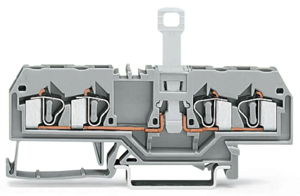 N клемма с разделителем WAGO 281-660, 4 pin, 0.08мм² - 4мм², 400В, 10А, конф: N, (50 шт)