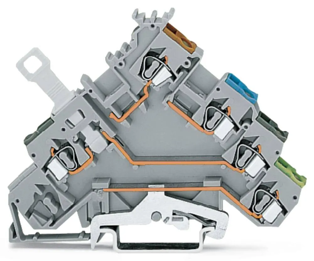N клемма WAGO 280-573, 5 pin, 0.08мм² - 2.50мм², 400В, 10А, конф: L, (50 шт)