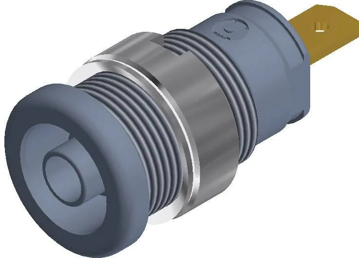 972355106, SKS-HIRSCHMANN SEB 2610 F4,8 - Лабораторное гнездо, Ø-контакта: 4 мм, серый : 1 шт.