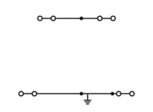 Двухуровневый клеммный блок WAGO 2002-2447, 2 pin, 0.25мм²-4.0мм², 800В, 24А, (1 шт)