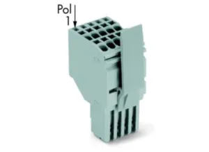 Внутренний разъём WAGO 2020-204/124-000, 4 pin, 0.5мм²-1.5мм², 500В, 13.5А, CS: 3.5мм, (1 шт)