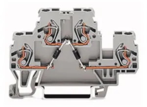 Двухуровневая клемма резистора WAGO 870-541/281-872, 2 pin, 0.08мм²-2.5мм², 250В, 0.5А, (1 шт)