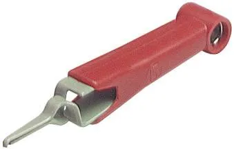 Мини-зажим SKS Hirschmann AGF 2 931272101, красный, 4 мм, длина: 54 мм : 1 шт.