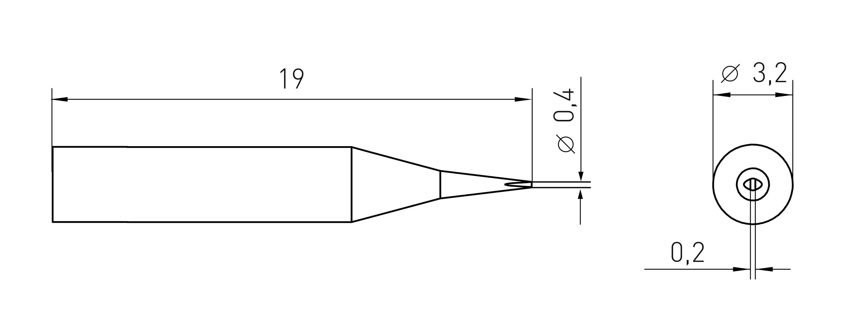 Паяльное жало Weller T0050109099 RTMS 004 S MS