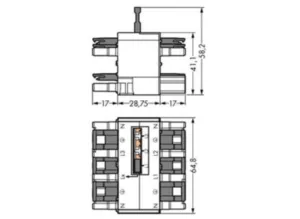 Штекер WAGO 770-690, 3 pin, 400В, 25А, (1 шт)