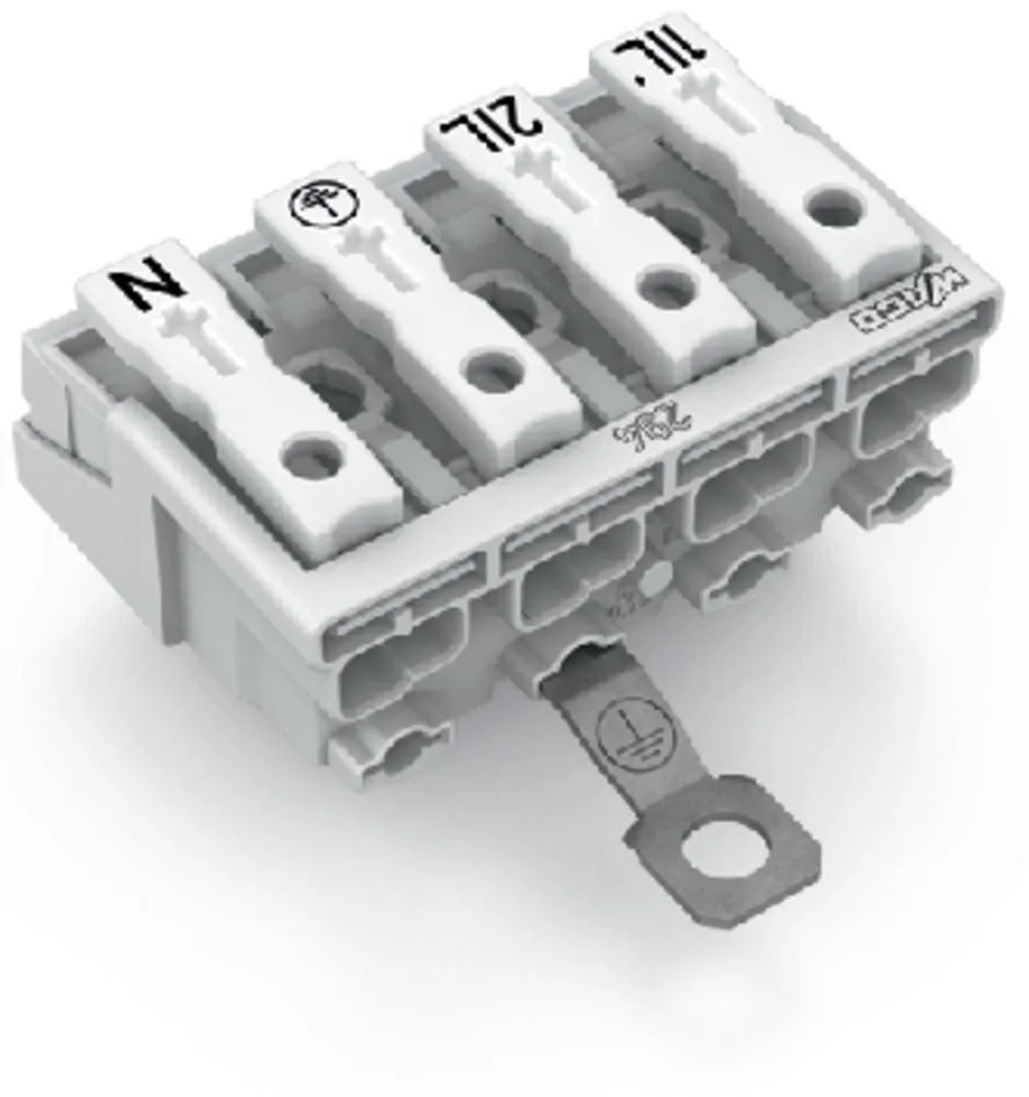 Разъем питания сети WAGO 294-4424, 4 pin, 0.5мм² - 1.5мм², 24А, (500 шт)
