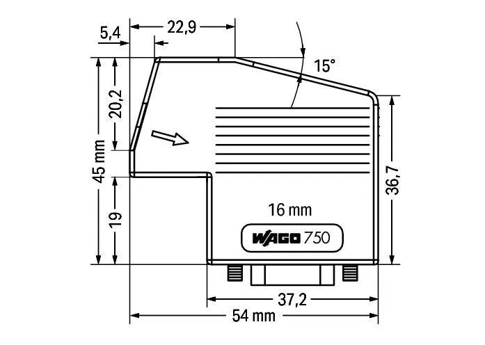 Разъем ПЛК WAGO 750-961 