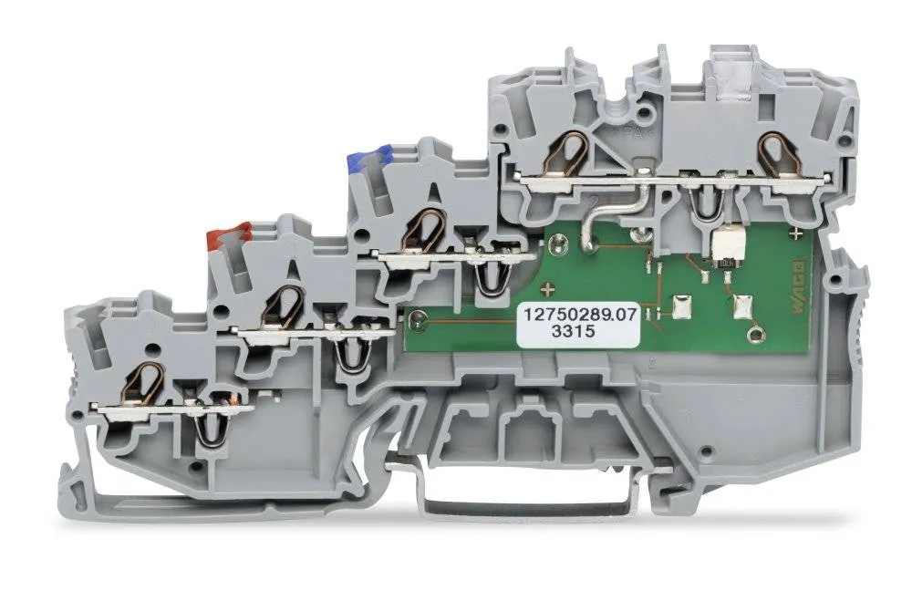 Клемма бесконтактного переключателя WAGO 2000-5410/1101-951, 10 pin, 0.14мм² - 1.50мм², 24В, 13.5А, (50 шт)