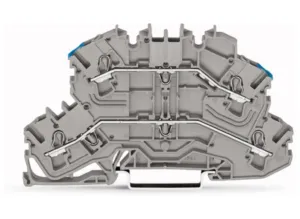 Двухуровневый клеммный блок WAGO 2002-2603, 2 pin, 0.25мм²-4.0мм², 500В, 24А, (1 шт)