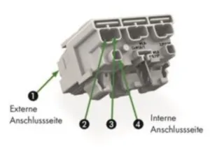 Клемма подключения к сети WAGO 294-8015, 5 pin, 0.5мм²-2.5мм², 24А, (1 шт)