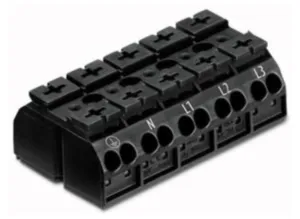 Клеммная колодка WAGO 862-1505/999-950, 5 pin, 0.5мм²-4.0мм², 440В, 28А, CS: 12мм, (1 шт)