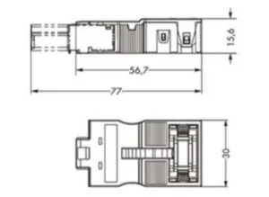 Корпус для компенсатора натяжения WAGO 770-513/035-000, (1 шт)