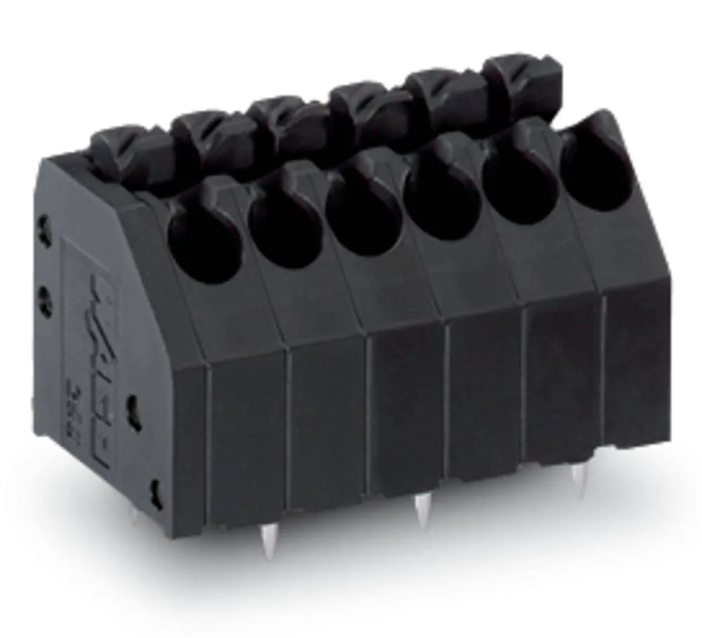 Быстроразъемная клемма WAGO 250-206/353-604, 6 pin, 0.20мм² - 1.50мм², 320В, CS: 3.50мм, (200 шт)
