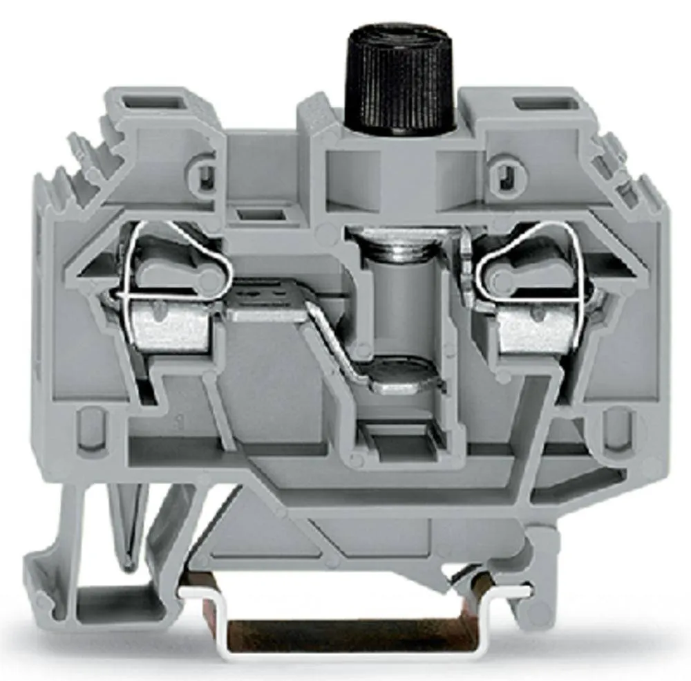 Клемма предохранителя WAGO 282-122, 2 pin, 0.20мм² - 6мм², 500В, 10А, конф: L, (40 шт)