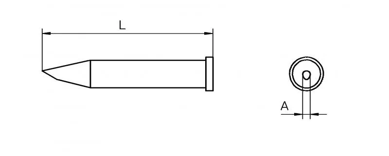 Паяльное жало Weller T0054470899 XT AA 60°