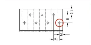 Клемма печатной платы WAGO 805-303/200-604/997-405, 3 pin, 0.2мм²-1.5мм², 320В, 17.5А, CS: 3.5мм, (1 шт)