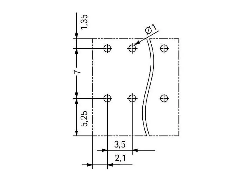 Клемма для печатной платы WAGO 2086-1208, 8 pin, 0.14мм² - 1.50мм², 320В, 17.5А, CS: 3.50мм, (1 шт)